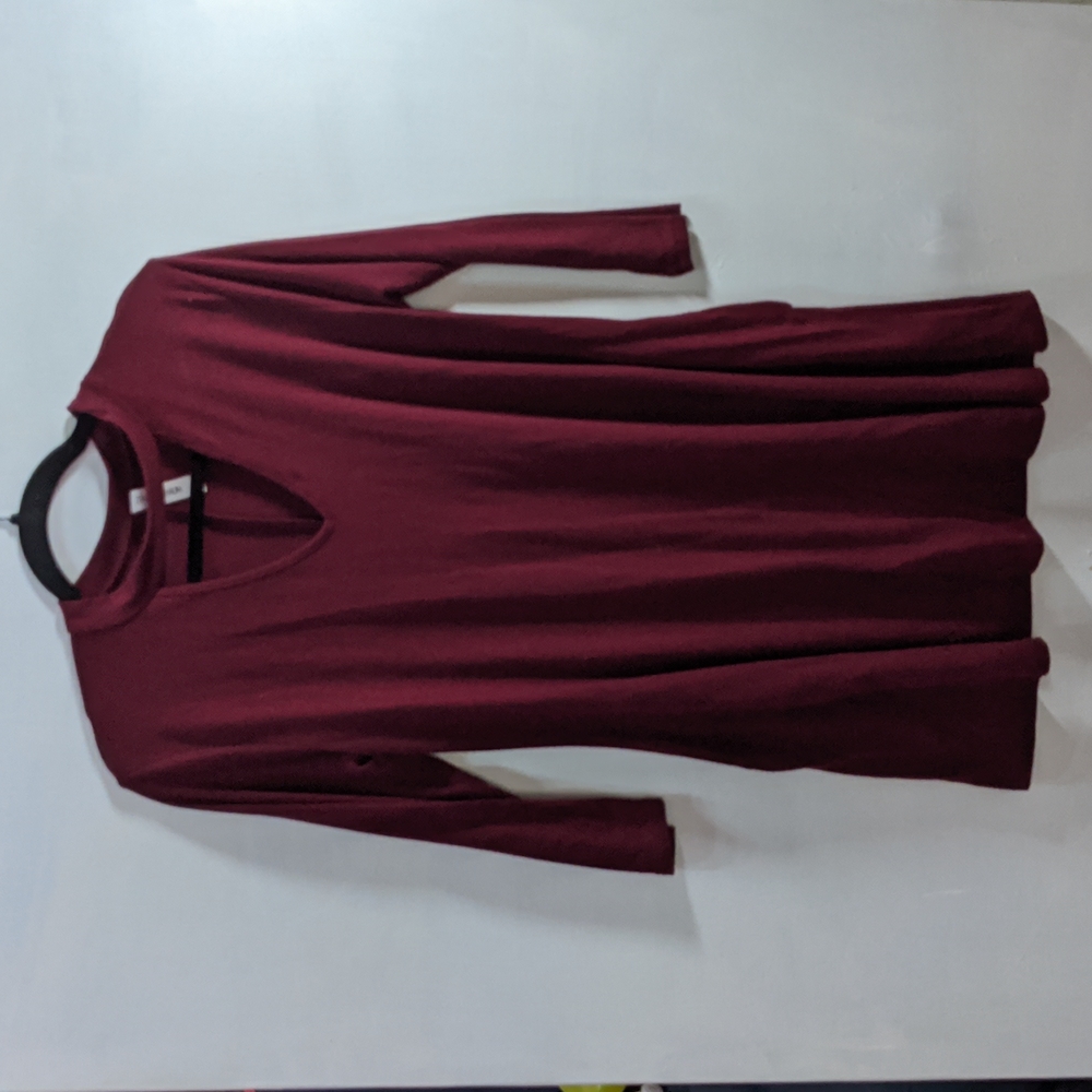 Maroon fall dress